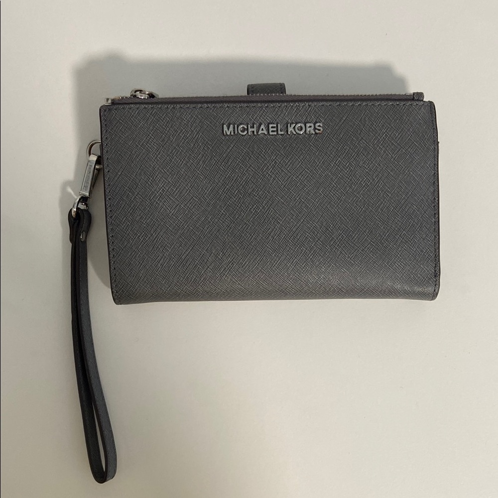 Michael Kors Gray Wristlet